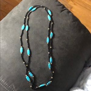 60’s turquoise long necklace